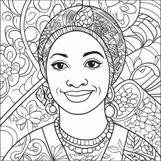 Colorful Faith Ringgold Quilt Coloring Page 62664-49598