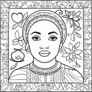 Colorful Faith Ringgold Quilt Coloring Page 62664-49599