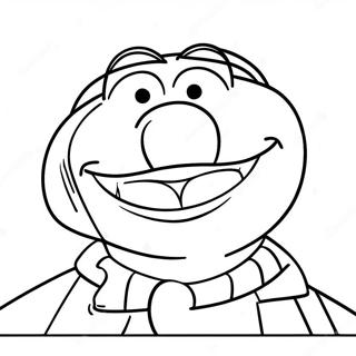 Funny Ernie With A Big Smile Coloring Page 62684-49638