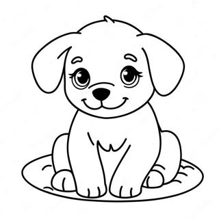 Baby Puppy Coloring Pages