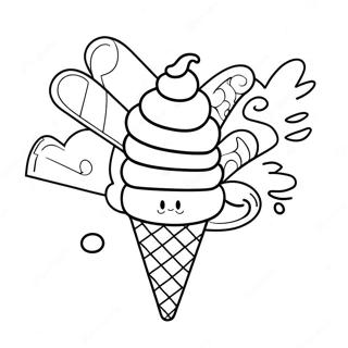 Ice Scream Coloring Pages