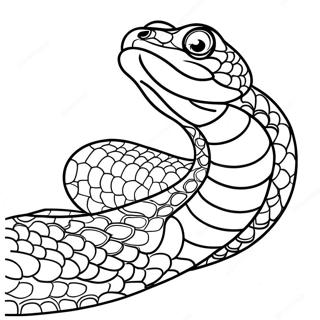 Colorful Viper Slithering Coloring Page 62724-49634