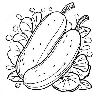 Cucumber Coloring Pages