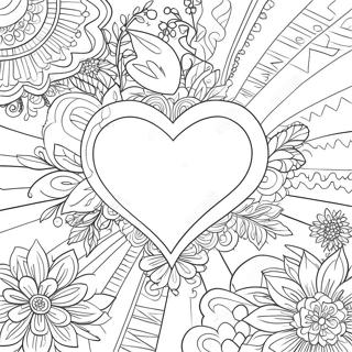 Vintage Valentine Coloring Pages