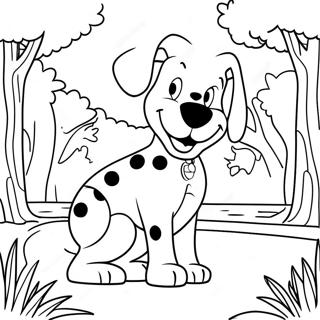 Playful 101 Dalmatians In A Park Coloring Page 62894-49769