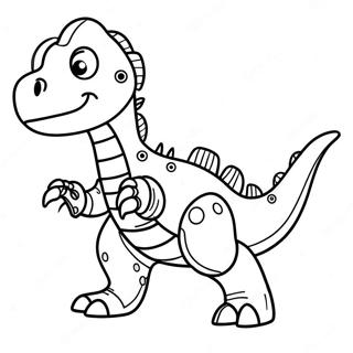 Robot Dinosaur Coloring Pages