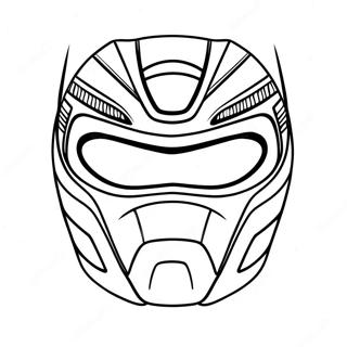 Power Ranger Mask Coloring Pages