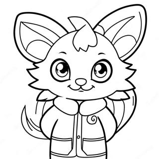 Anime Furry Character Coloring Page 62993-49854