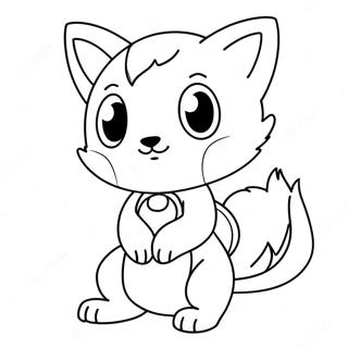 Anime Furry Character Coloring Page 62993-49855