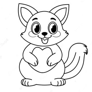 Anime Furry Character Coloring Page 62993-49856