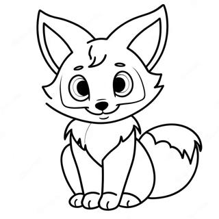 Cute Anime Furry Fox Coloring Page 62994-49843