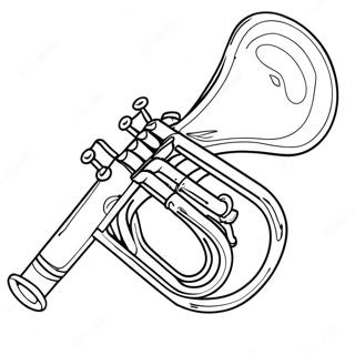 Trumpet Coloring Page 63003-49850