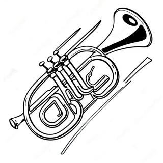 Trumpet Coloring Page 63003-49851