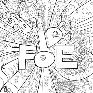 Easy Word Coloring Pages