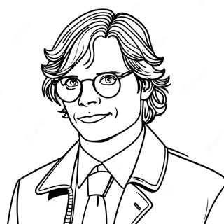 Detective Spencer Reid Kleurplaat 63024-49871