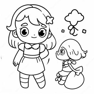 Cute Mina Character Coloring Page 63044-49890