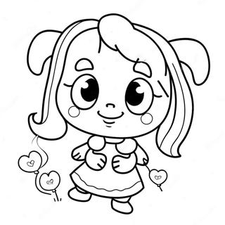 Cute Mina Character Coloring Page 63044-49891