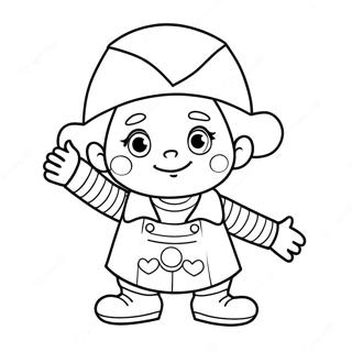 Noddy Coloring Pages