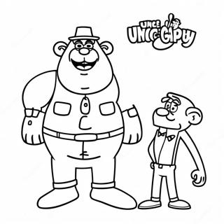 Funny Uncle Grandpa Coloring Page 63114-49938