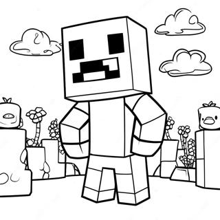 Minecraft Piglin Coloring Pages