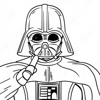 Darth Vader With Lightsaber Coloring Page 631-501