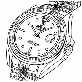 Luxury Rolex Watch Coloring Page 63204-50021