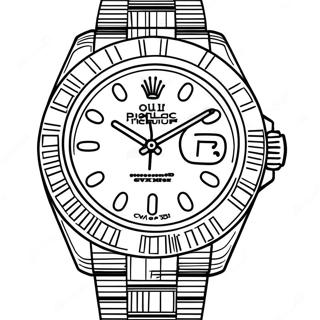 Luxury Rolex Watch Coloring Page 63204-50024