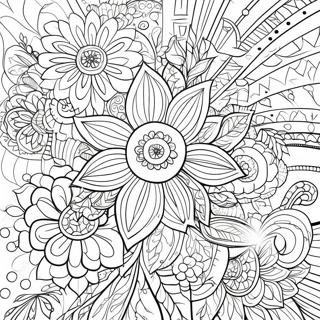 Intricate Floral Tattoo Coloring Page 63244-50056