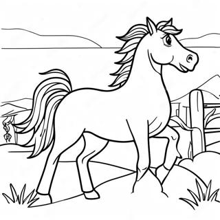 Wild Horse Coloring Pages