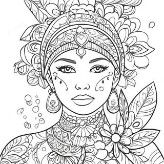 Vibrant Posca Art Coloring Page 63284-50089