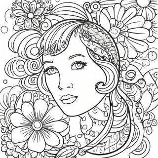 Vibrant Posca Art Coloring Page 63284-50090