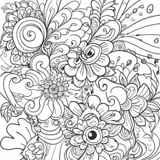 Vibrant Posca Art Coloring Page 63284-50092