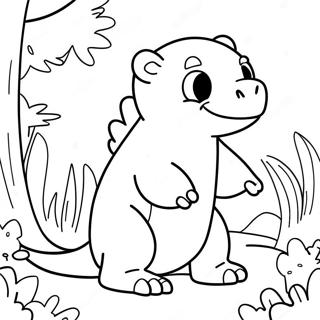 Slowpoke Coloring Pages