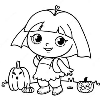 Pagina Da Colorare Dora Halloween 63353-50119