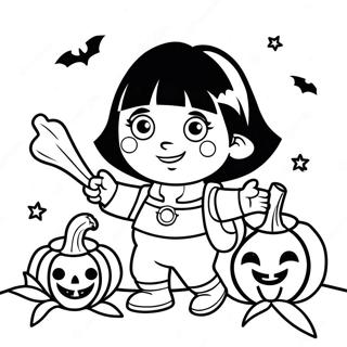 Pagina Da Colorare Dora Halloween 63353-50120