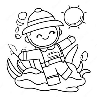 Sun Safety Coloring Pages