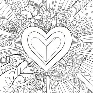 Diamond Heart Coloring Page 63383-50154