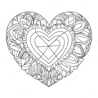 Diamond Heart Coloring Page 63383-50156