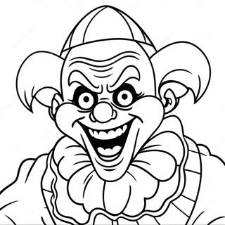 Scary Killer Klowns Coloring Page 63404-50172