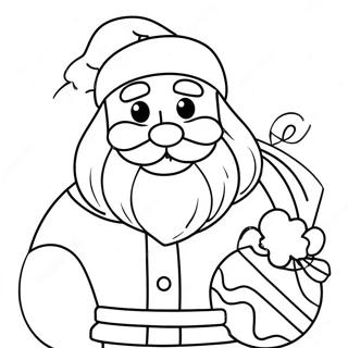 Festive Santa Claus Coloring Page 63414-50181