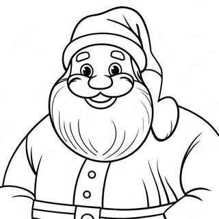 Festive Santa Claus Coloring Page 63414-50184