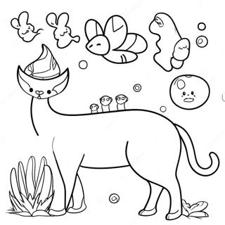 Red Colorful Animals Coloring Page 63423-50208