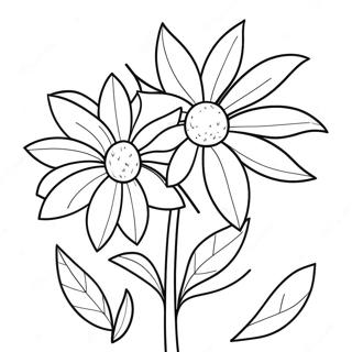 Bright Red Flowers Coloring Page 63424-50185