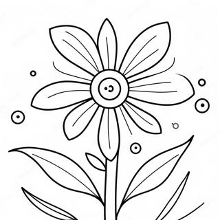 Bright Red Flowers Coloring Page 63424-50188