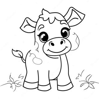 Halloween Cow Coloring Page 63433-50190