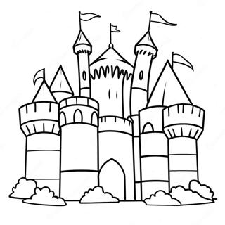 Medieval Castle Coloring Page 6350-5050