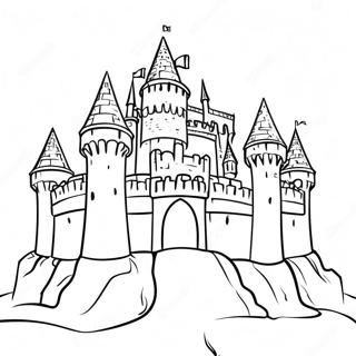 Medieval Castle Coloring Page 6350-5052