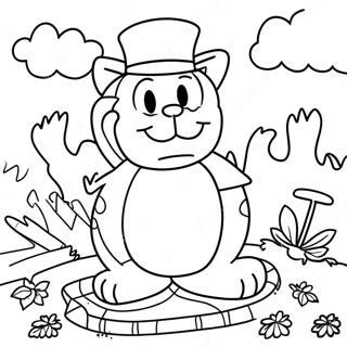 Garfield Thanksgiving Coloring Page 63583-50294