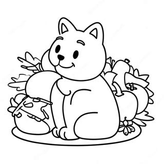 Garfield Thanksgiving Coloring Page 63583-50295