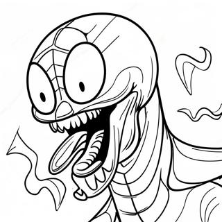 Creepy Venom Among Us Coloring Page 63604-50329